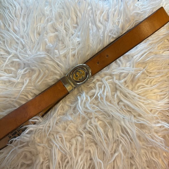 Vintage 90s Gucci Reversible Double-G Logo Belt - Refurbished Leather - Picture 5 of 7